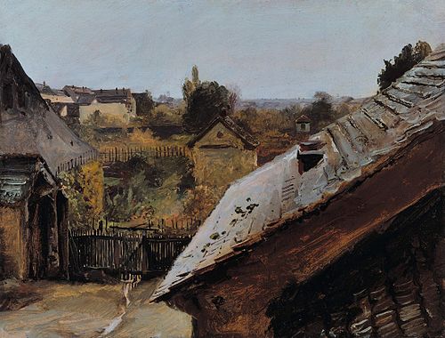 View of Roofs and Gardens, 1835, Carl Blechen