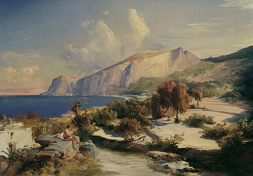 Nachmittag auf Capri, 1829, Carl Blechen