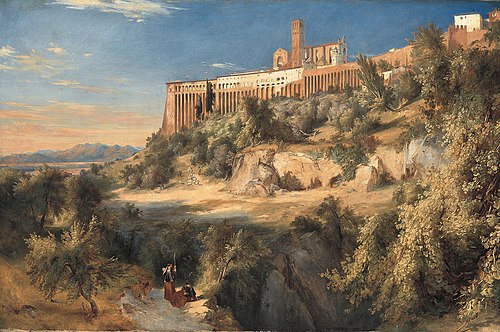 View of Assisi, 1832, Carl Blechen