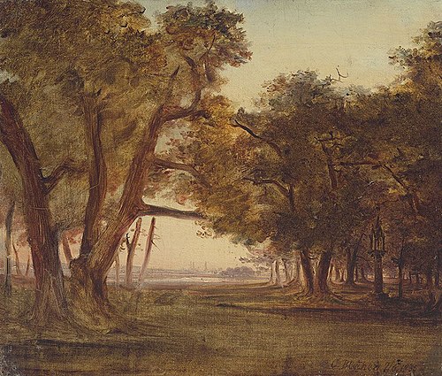Forest Landscape at Dawn, 1835, Carl Blechen