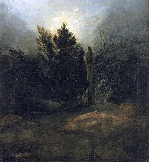 Memorial in the forest, 1837, Carl Blechen