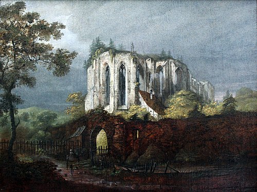 Ruins of Oybin Monastery, 1823, Carl Blechen