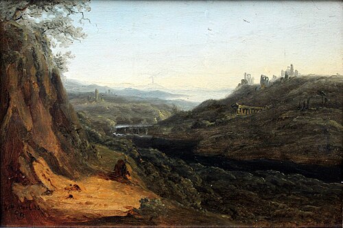 Fantasy Mountain Scene, 1823, Carl Blechen
