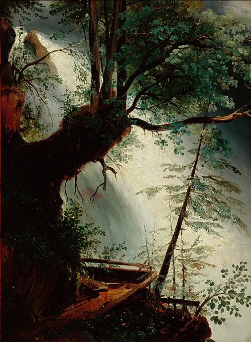 The Waterfall, , Carl Blechen