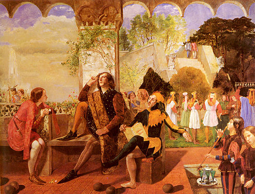 La Nuit des rois, 1850, Walter Deverell