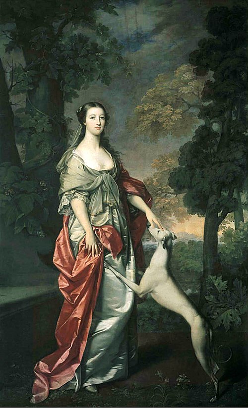 Porträt der Elizabeth Gunning, Duchess of Hamilton (1733-1790), 1752, Gavin Hamilton