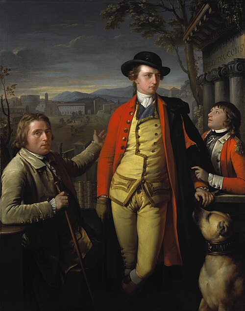 Douglas Hamilton, 8th Duke of Hamilton and 5th Duke of Brandon, 1756 - 1799 (with Dr John Moore, 173, 1775, Gavin Hamilton