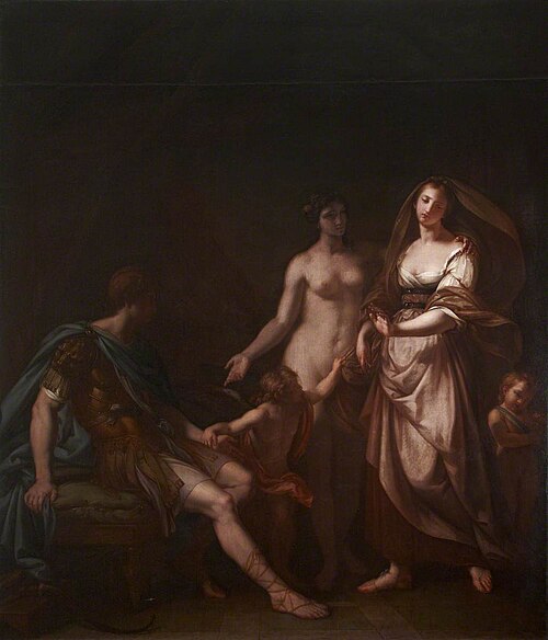 Venus ushering Helen to Paris, 1757, Gavin Hamilton