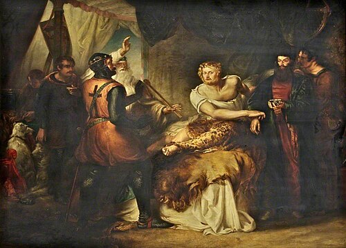 King Richard I of England and Soldan Saladin, 1835, Salomon Alexander Hart