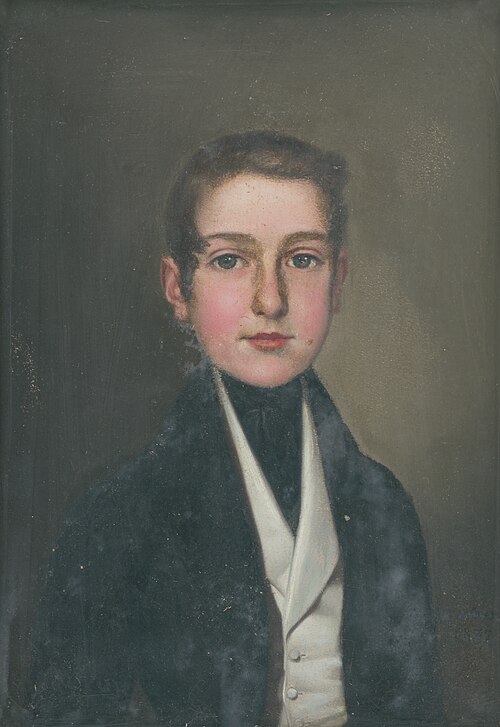Portrét chlapca, 1837, Gustav Adolf Müller