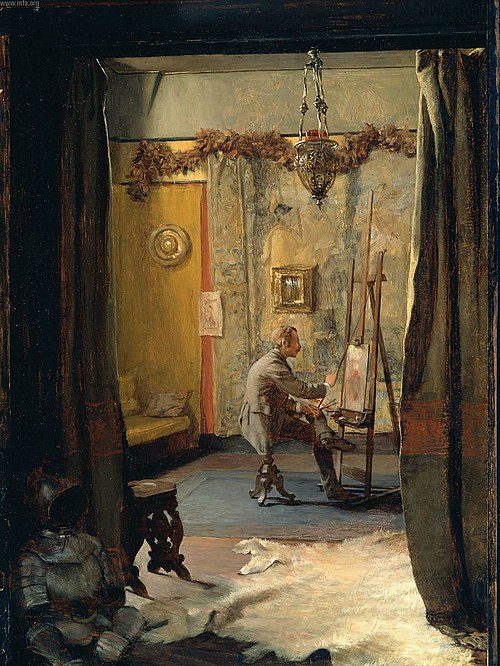 His Studio, 1881, Ignaz Gaugengigl
