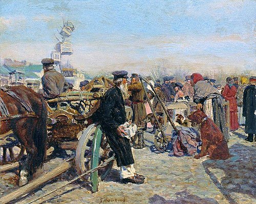 At the Bazaar, 1907, Nikolaï Karlovich Grandkovski