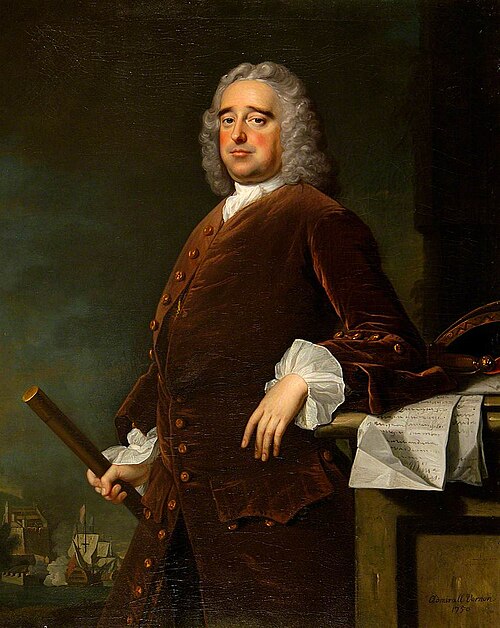 Admiral Edward Vernon (1684–1757), 1739, Thomas Hudson