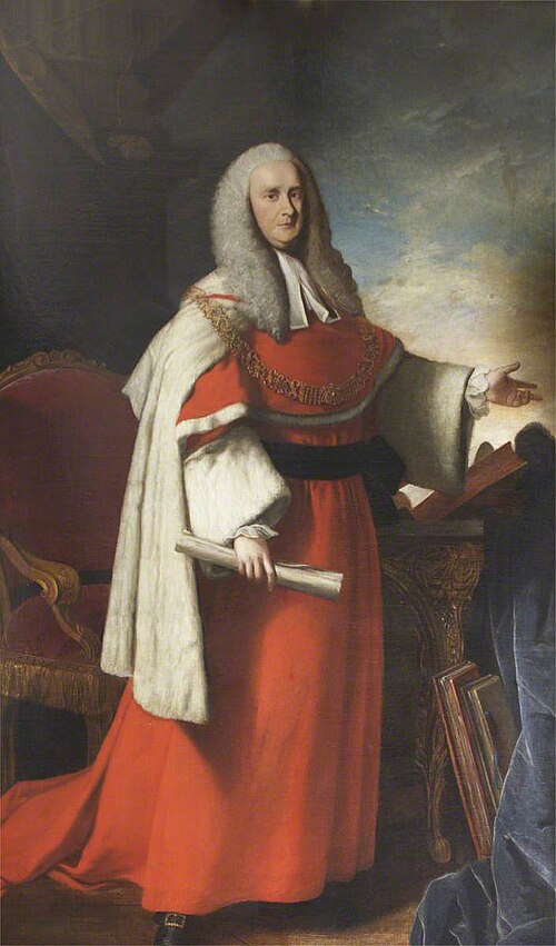Sir Charles Pratt (1714–1794), Lord Chief Justice of the Common Pleas, 1764, Thomas Hudson