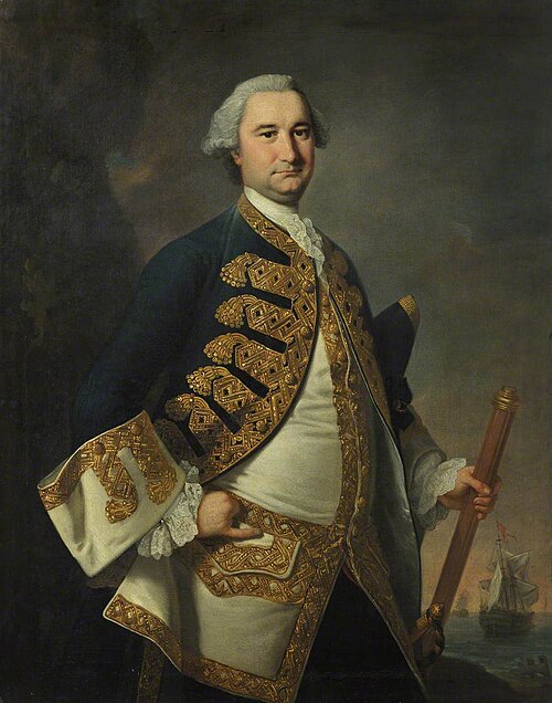 Rear-Admiral Richard Tyrrell, 1716/7-66, 1760, Thomas Hudson