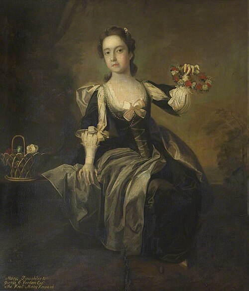 The Hon. Mary Venables Vernon, later Mrs George (Adams) Anson (1739-1843), as a Girl, 1747, Thomas Hudson