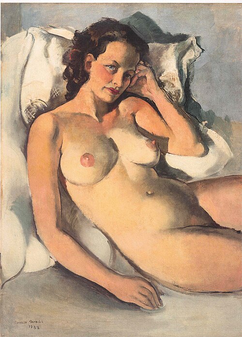 Reclining Nude, 1933, Amrita Sher-Gil