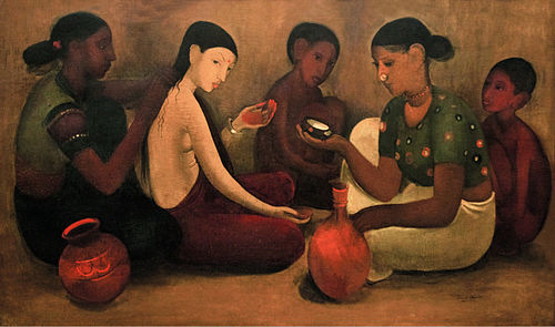 Toilette de mariée, 1937, Amrita Sher-Gil