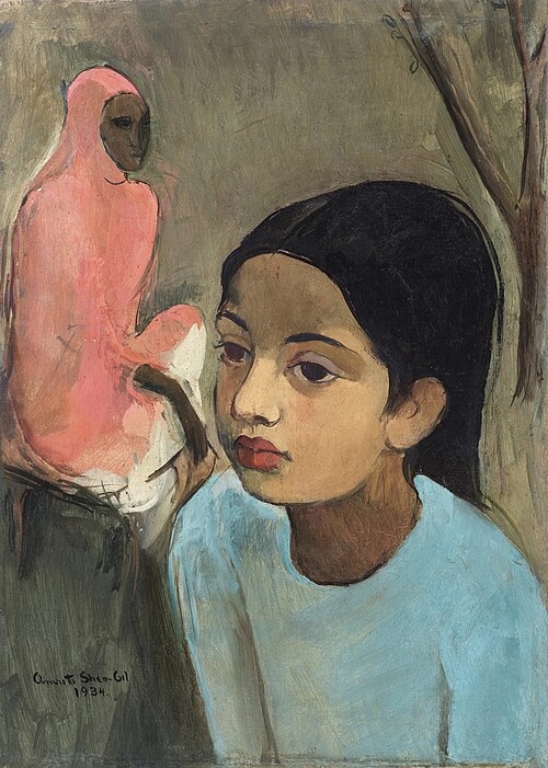The Little Girl in Blue, 1934, Amrita Sher-Gil