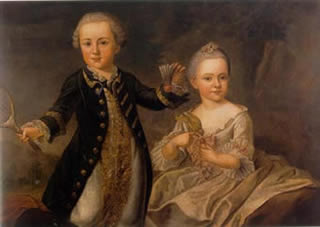 Portrait of a child, 1757, Georg Anton Urlaub