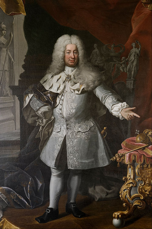 Fredrik I, King of Sweden, 1750, Georg Engelhard Schröder