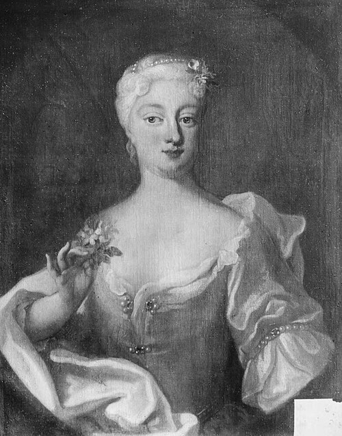 Fredrika Charlotta, 1698-1777, prinsessa av Hessen-Darmstadt, lantgrevinna av Hessen-Kassel, 1724, Georg Engelhard Schröder