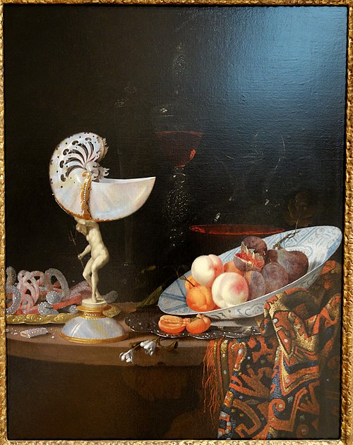 Still Life with Nautilus Cup and Fruit, , Georg Hainz