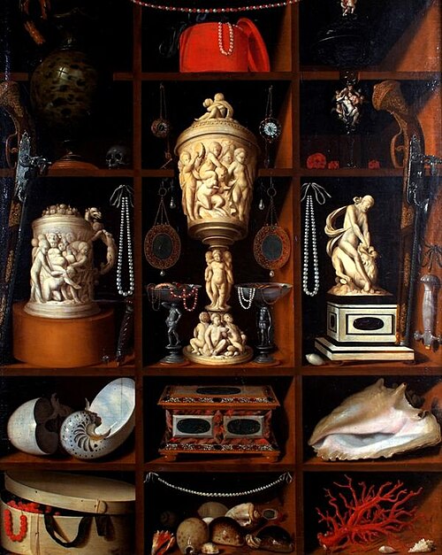 Collector's Cabinet of Curiosities, 1664, Georg Hainz