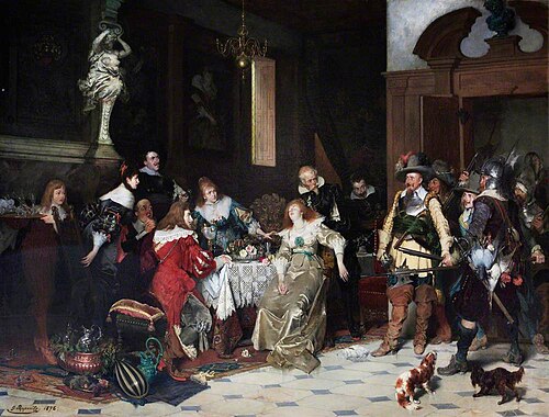 The Coming of the Swedes, 1876, Friedrich Georg Papperitz