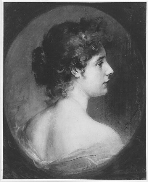Bildnis einer Dame, 1890, Friedrich Georg Papperitz