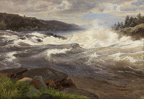 Der Labrafos bei Kongsberg, 1850, Georg Eduard Otto Saal