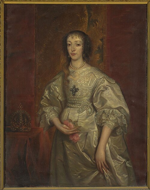 Portrait of Henrietta Maria (1609–1699), Queen of England, , Antoine van Dyck
