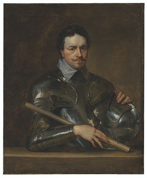 Portrait of Thomas Wentworth, 1st Earl of Strafford (1593-1641), half-length, in armour, 1637, Antoine van Dyck