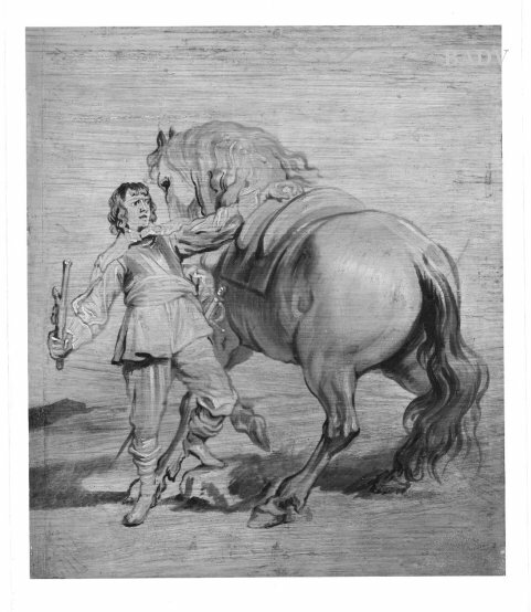 young officer holding his horse, 1624, Antoine van Dyck