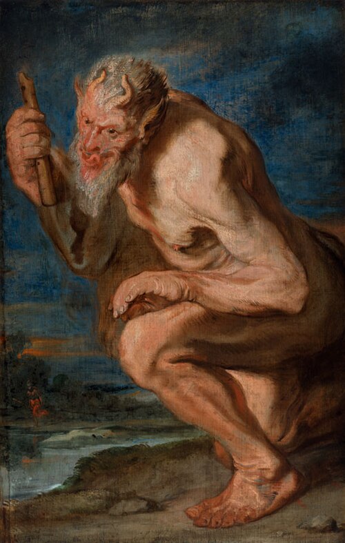 Kneeling Marsyas with a Flute, 1616, Antoine van Dyck
