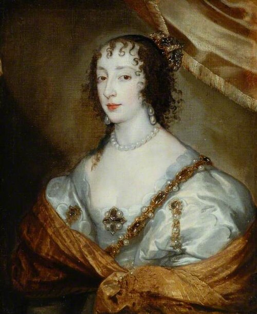 Queen Henrietta Maria (1609–1669), , Antoine van Dyck