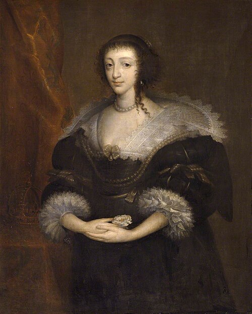 Queen Henrietta Maria (1609–1669), Consort to Charles I, 1630, Antoine van Dyck