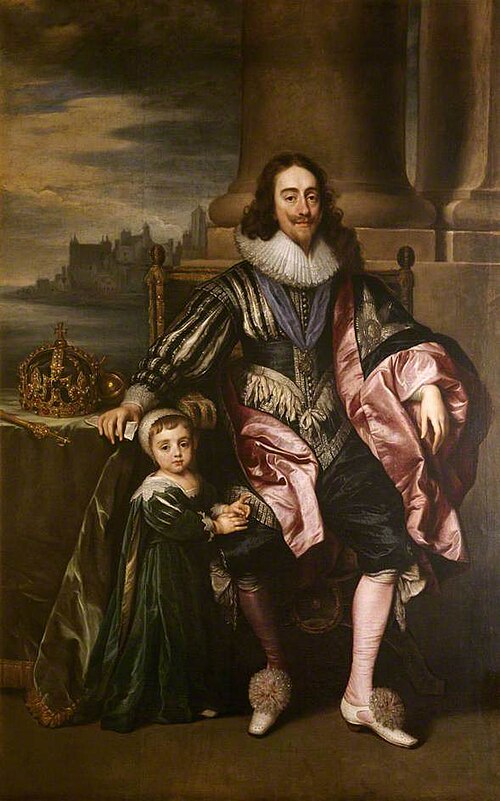 Charles I (1600–1649), and Prince Charles (1630–1685), 1635, Anthony van Dyck