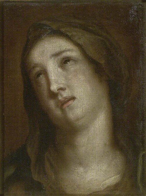 Head of the Virgin mourning, , Antoine van Dyck