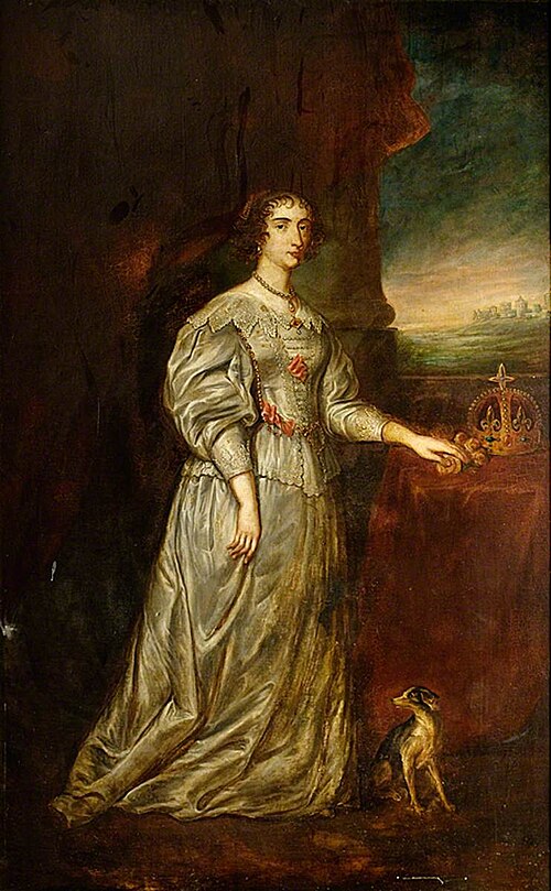 Queen Henrietta Maria (1609–1669), 1850, Antoine van Dyck