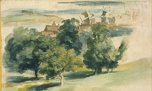 An English Landscape, 1635, Antoine van Dyck
