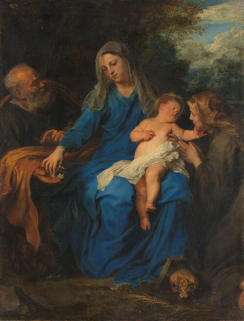 The holy family with Mary Magdalene, 1700, Anthony van Dyck