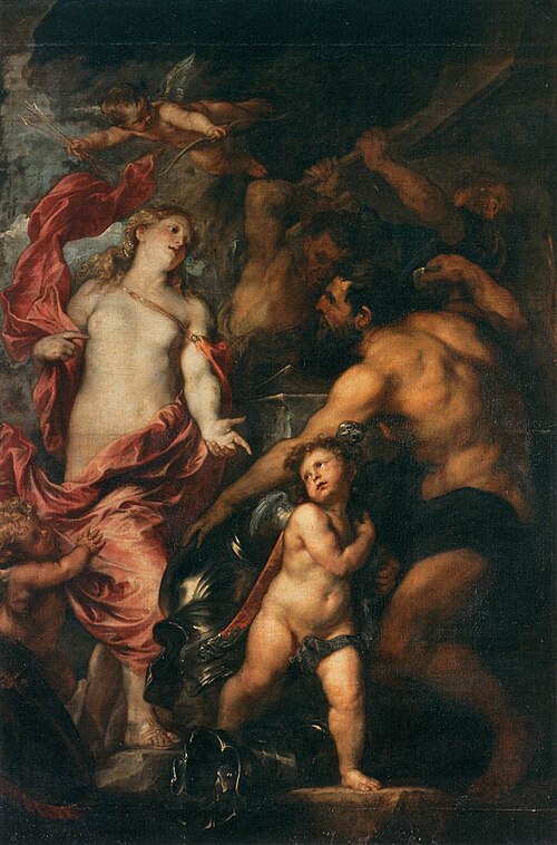 Venus Asks Vulcan to Cast Arms for her Son Aeneas, 1630, Anthony van Dyck
