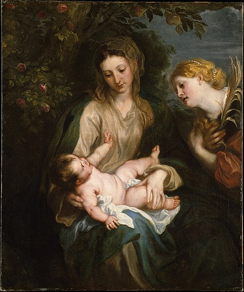 Virgin and Child with Saint Catherine of Alexandria, 1630, Anthony van Dyck