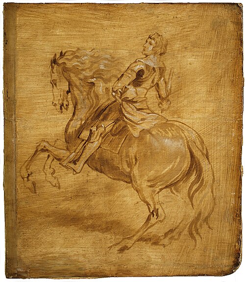 A Man Riding a Horse, 1630, Anthony van Dyck