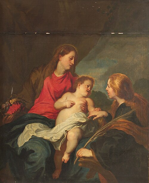 The Mystic Marriage of St Catherine of Alexandria, 1627, Anthony van Dyck