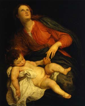 Vierge à l'Enfant, 1621, Antoine van Dyck