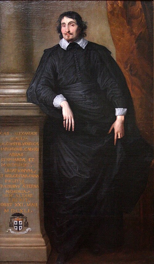 Cesare Alessandro Scaglia di Verrua, Abbé of Staffarda and Mandanici, 1634, Anthony van Dyck