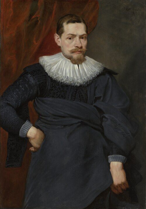 Portrait of man with an unstarched ruff, 1619, Anthony van Dyck