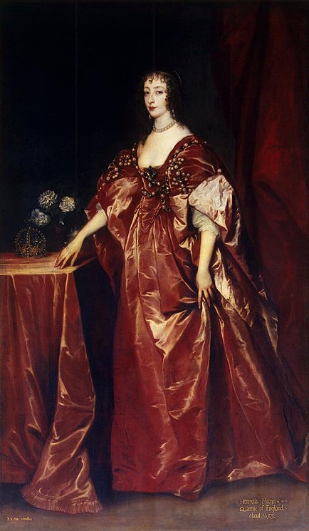 Portrait of Queen Henrietta-Maria, 1638, Anthony van Dyck